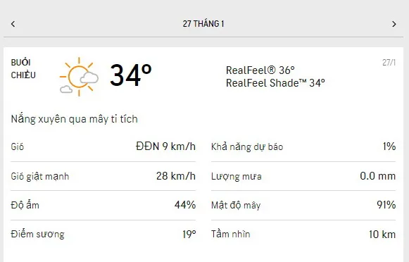 Dự báo thời tiết TPHCM hôm nay 27/1 và ngày mai 28/1/2022: sáng nắng dịu, buổi chiều nóng và khô 2
