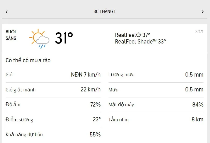 Dự báo thời tiết TPHCM hôm nay 301/1 và ngày mai 31/1/2022: sáng có mưa rào vài nơi, buổi chiều có n 1