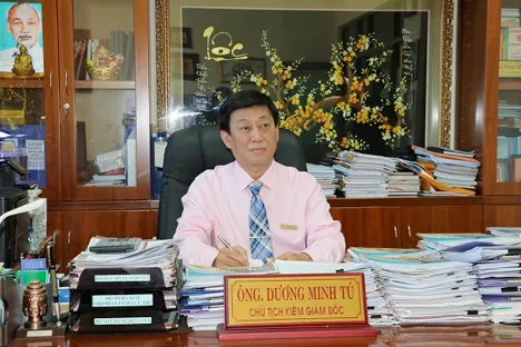 Ông Dương Minh Tú - Chủ tịch Công ty kiêm Giám đốc Công ty TNHH MTV Xổ số kiến thiết BR - VT