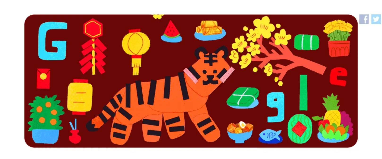 Năm Canh Dần, Doodle hôm nay