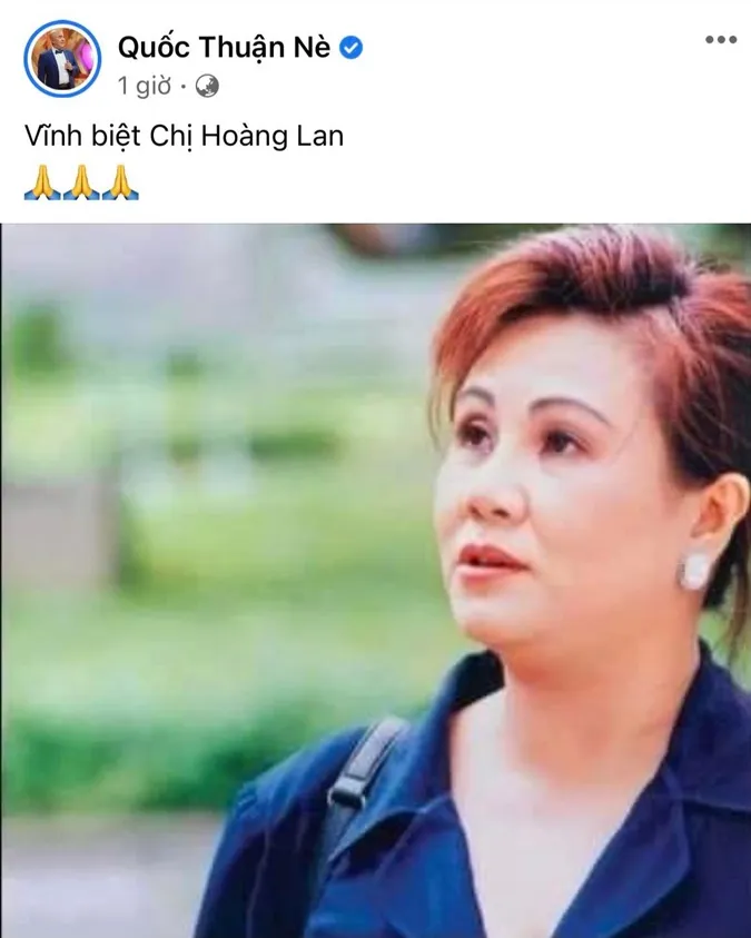 Trấn Thành và dàn sao Việt đau xót chia buồn trước sự ra đi của NS Hoàng Lan 4