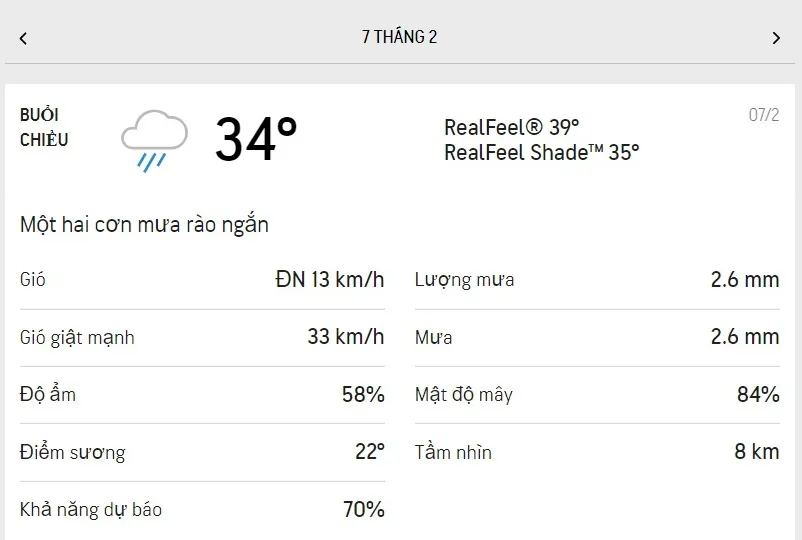 Dự báo thời tiết TPHCM hôm nay 7/2 và ngày mai 8/2/2022: sáng có mây, chiều có mưa rào vài nơi 2