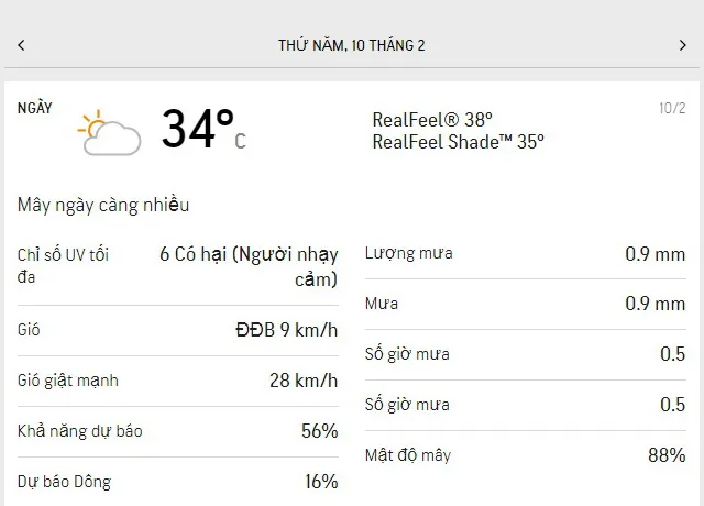Dự báo thời tiết TPHCM 3 ngày tới (8-10/2/2022): ngày nắng, chiều có mưa rào 5
