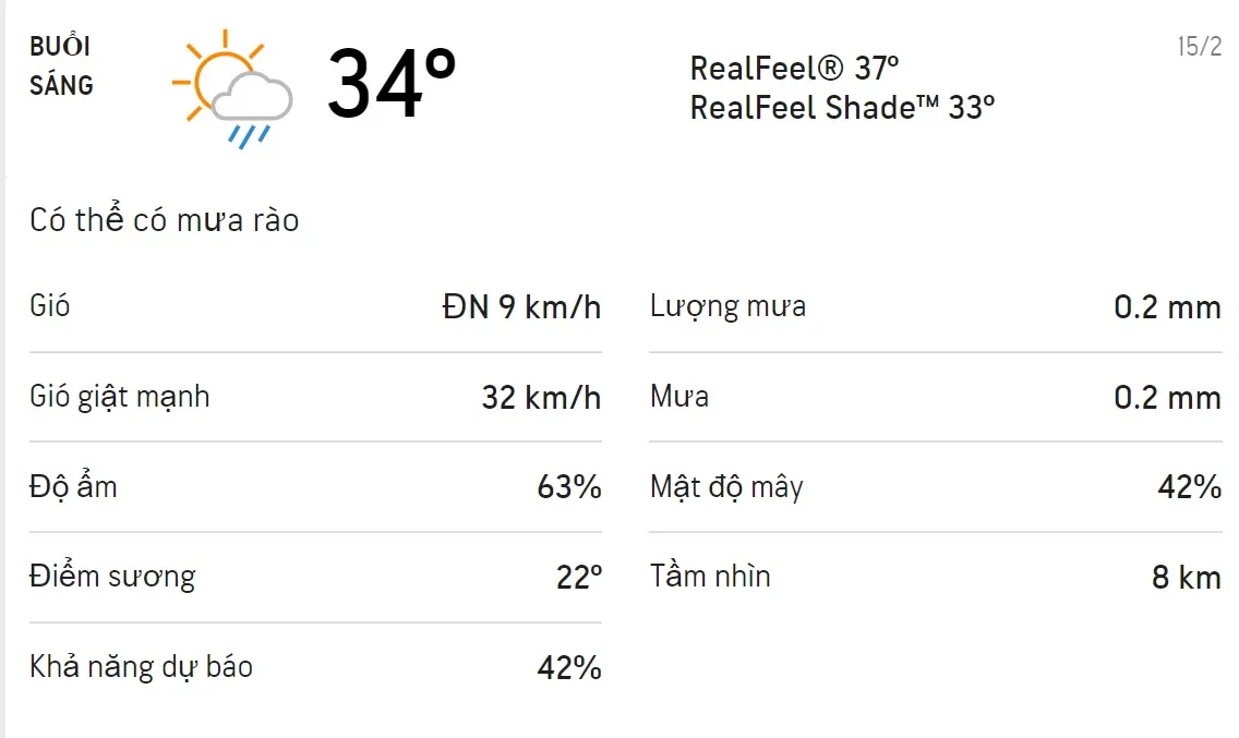 Dự báo thời tiết TPHCM hôm nay 15/2 và ngày mai 16/2/2022: Trưa chiều có mưa dông 1