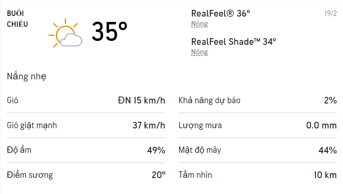 Dự báo thời tiết TPHCM hôm nay 18/2 và ngày mai 19/2/2022: Nhiều nắng không mưa 5