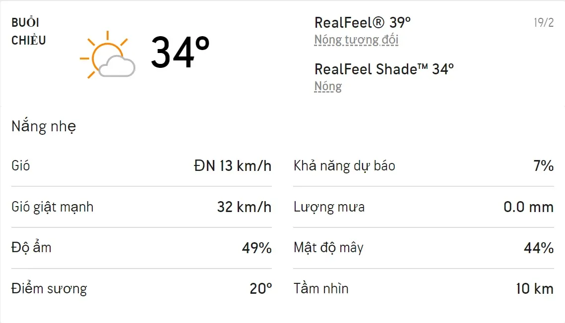 Dự báo thời tiết TPHCM hôm nay 19/2 và ngày mai 20/2/2022: Nắng nhẹ không mưa 2