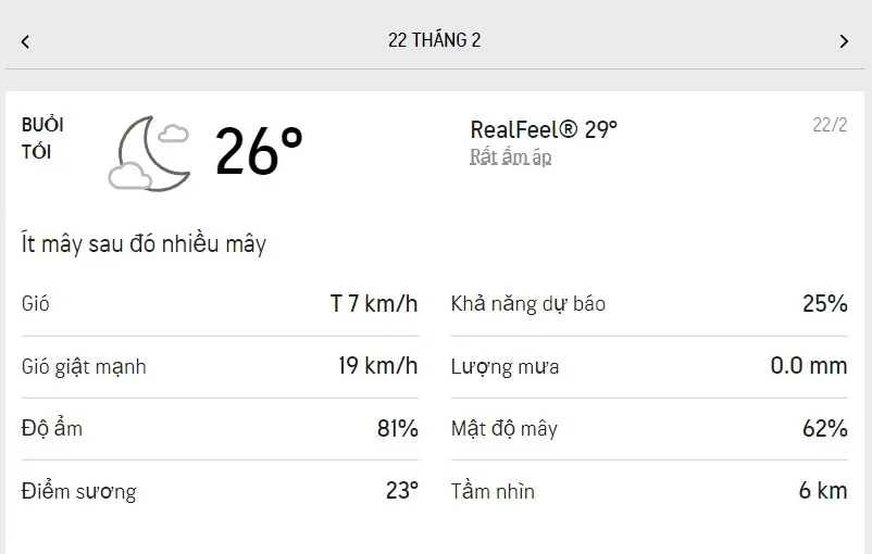 Dự báo thời tiết TPHCM hôm nay 22/2 và ngày mai 23/2/2022: nhiệt độ mát dịu, lượng UV an toàn 3
