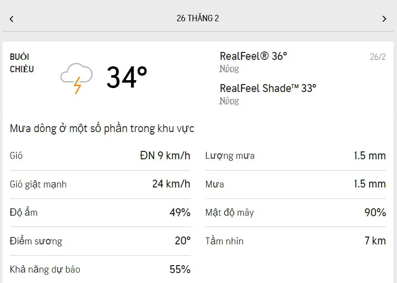 Dự báo thời tiết TPHCM hôm nay 26/2 và ngày mai 27/2/2022: nhiều mây, dịu nắng, buổi chiều có mưa 2