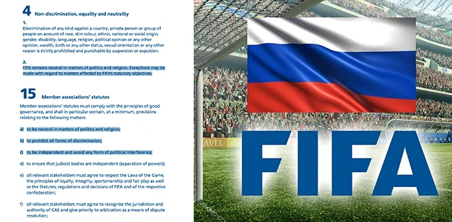 ĐT Nga bị cấm dự các giải đấu của FIFA bao gồm World Cup 2022