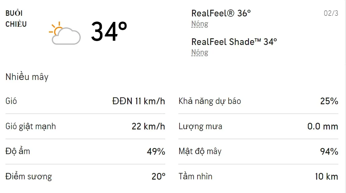 Dự báo thời tiết TPHCM hôm nay 1/3 và ngày mai 2/3/2022: Trời nhiều nắng không mưa 5