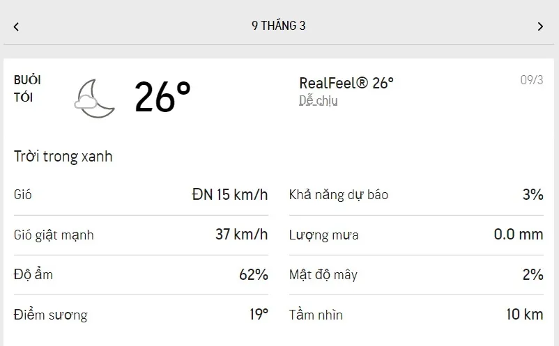 Dự báo thời tiết TPHCM hôm nay 8/3 và ngày mai 9/3/2022: trời có mây nhưng lượng UV vẫn ở mức 9 6