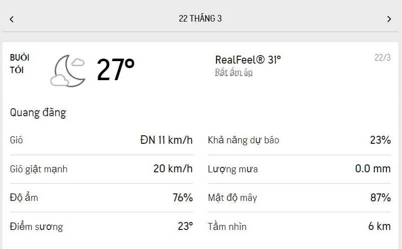 Dự báo thời tiết TPHCM hôm nay 22/3 và ngày mai 23/3/2022: trời nhiều mây, buổi chiều có mưa dông 3