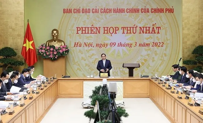 Kết luận của Thủ tướng Phạm Minh Chính tại Phiên họp Ban Chỉ đạo CCHC của Chính phủ 1