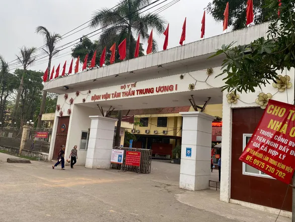 Bệnh viện Tâm thần Trung ương I nơi xảy ra vụ án.