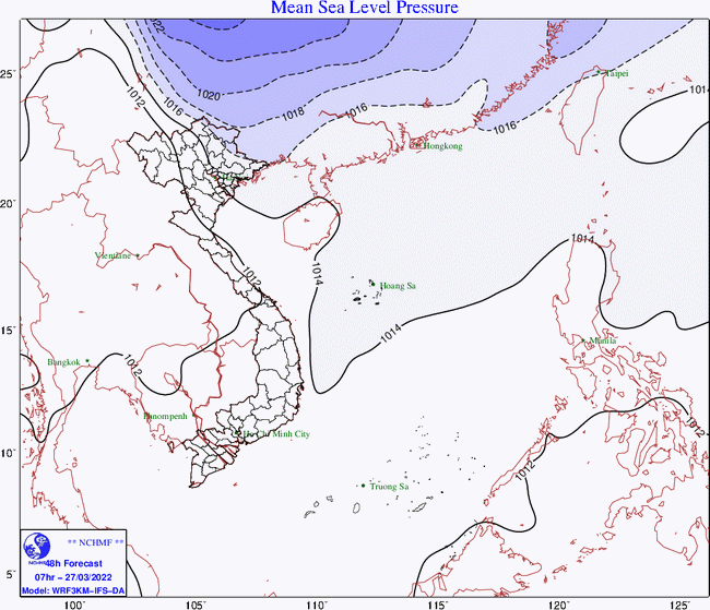 Dự báo thời tiết hôm nay 26/3/2022: Bắc Bộ ngày nắng, từ đêm nay có mưa dông 1