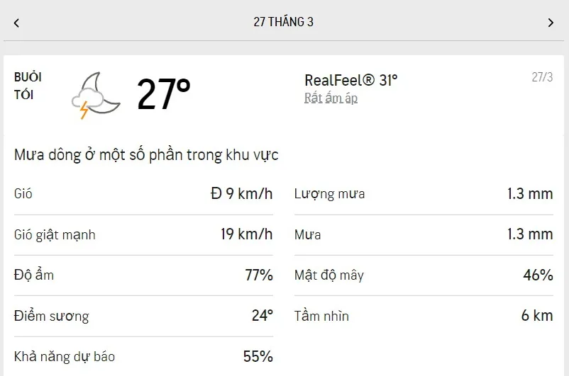Dự báo thời tiết TPHCM hôm nay 27/3 và ngày mai 28/3/2022: nắng nhẹ, mưa dông rải rác 3