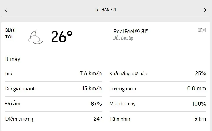 Dự báo thời tiết TPHCM hôm nay 5/4 và ngày mai 6/4/2022: buổi chiều có mưa dông 3