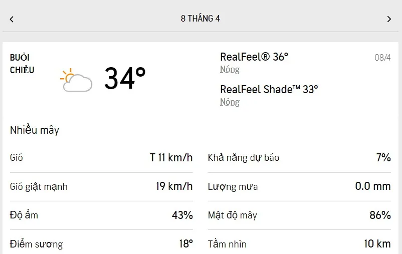 Dự báo thời tiết TPHCM hôm nay 8/4 và ngày mai 9/4/2022: dịu nắng, buổi chiều không khí khô và nóng 2