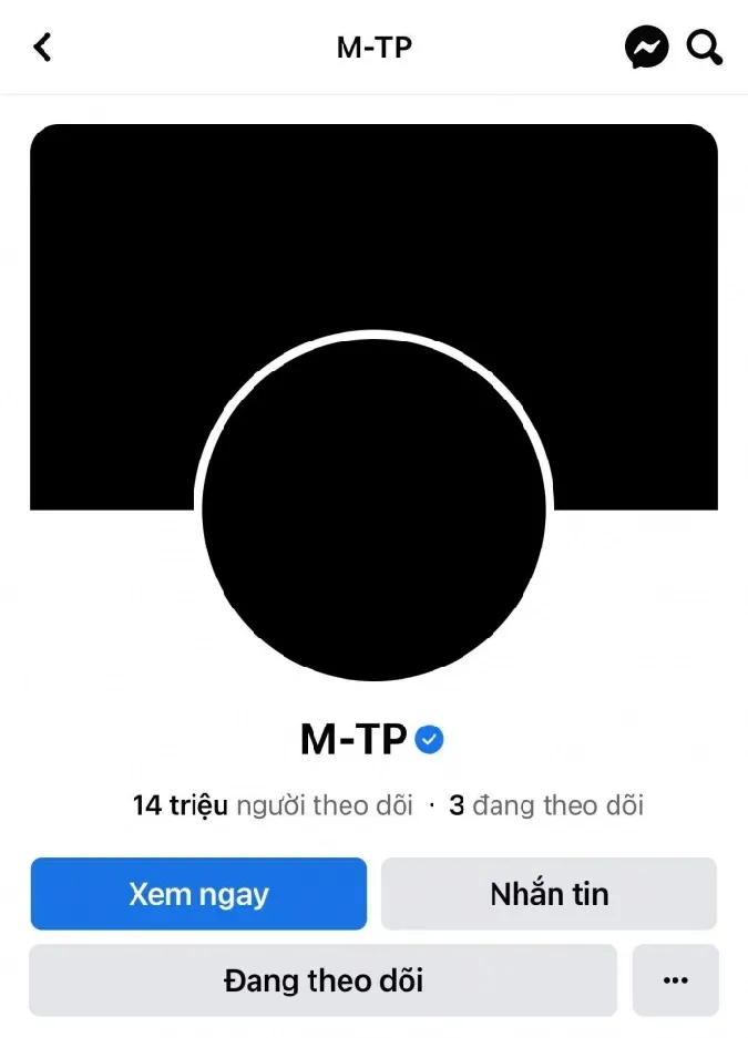 Sơn Tùng M-TP lẫn fanpage M-TP Entertainment bất ngờ đổi avatar sang màu đen 2