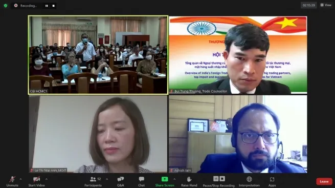 Hội thảo “Kết nối doanh nghiệp Ấn Độ - Việt Nam” lần 2 năm 2022