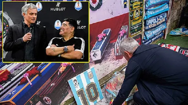 Napoli chia điểm đáng tiếc trước Roma - Mourinho tưởng niệm huyền thoại Maradona