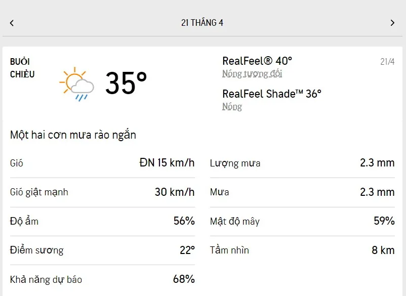 Dự báo thời tiết TPHCM hôm nay 21/4 và ngày mai 22/4/2022: buổi chiều có mưa rào rải rác 2