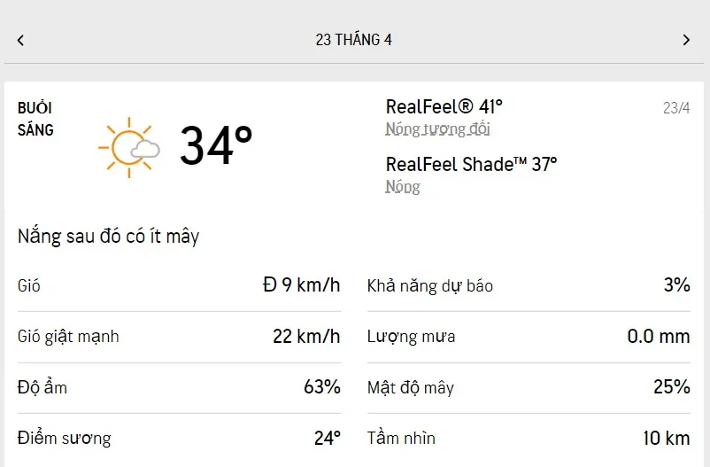 Dự báo thời tiết TPHCM hôm nay 22/4 và ngày mai 23/4/2022: nhiệt độ cao nhất 36 độ C 4