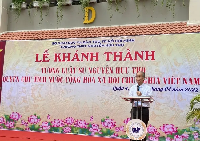 Lễ khánh thành tượng cố luật sư Nguyễn Hữu Thọ, Nguyên quyền Chủ tịch nước Việt Nam 2