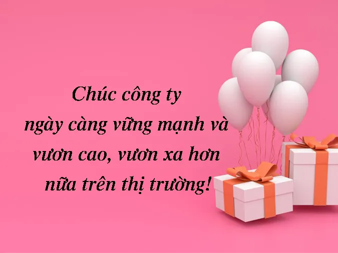 Top 40 lời chúc mừng ngày thành lập công ty hay và ý nghĩa nhất 10