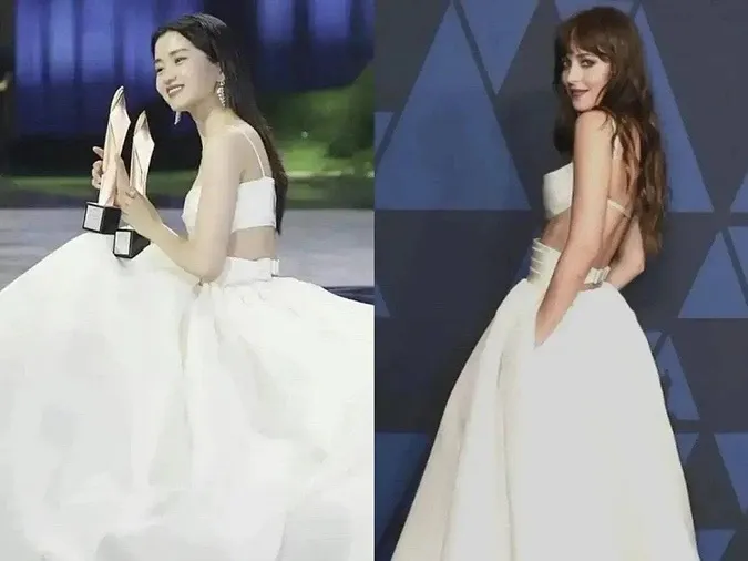 Kim Tae Ri bị dân mạng TQ đồn mặc váy nhái đi sự Baeksang, nhãn hàng chính thức 4