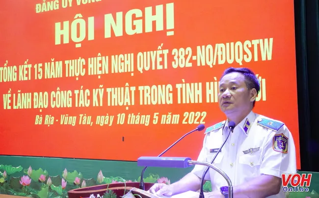 Đảng ủy Vùng Cảnh sát biển 3 tổng kết 15 năm thực hiện Nghị quyết 382 của Quân ủy Trung ương 1