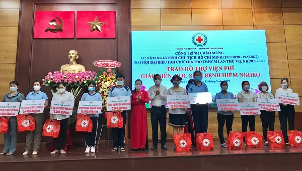 Hội Chữ thập đỏ Thành phố Thủ Đức đã tổ chức lễ phát động Tháng Nhân đạo năm 2022 1