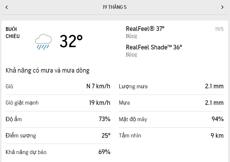 Dự báo thời tiết TPHCM hôm nay 18/5 và ngày mai 19/5/2022: buổi chiều nhiều nơi có mưa mưa rào 5