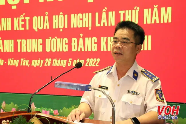 Đảng ủy Vùng Cảnh sát biển 3 Thông báo nhanh kết quả Hội nghị Trung ương 5, Khóa XIII 1