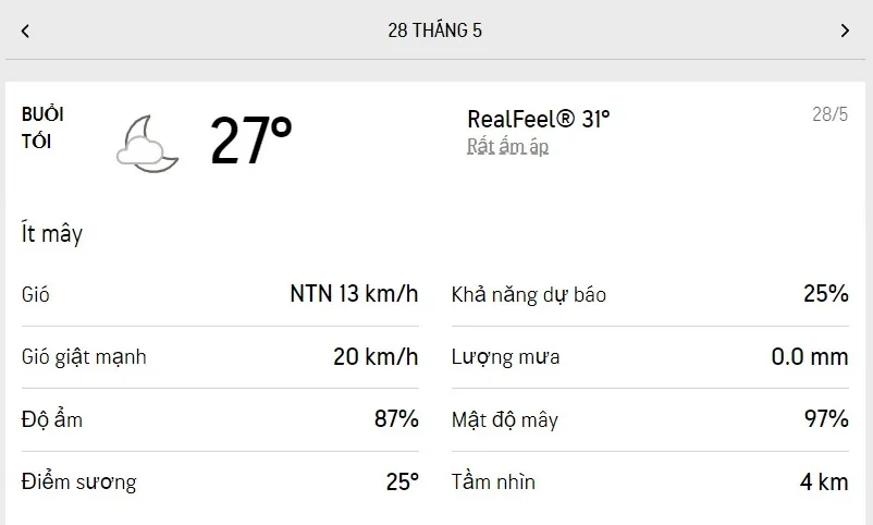 Dự báo thời tiết TPHCM hôm nay 28/5 và ngày mai 29/5/2022: có nắng, trưa và chiều có mưa dông 3