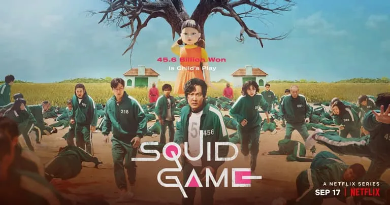 Squid Game tạo cơn sốt toàn cầu khi là bộ phim Hàn hay nhất trên Netflix