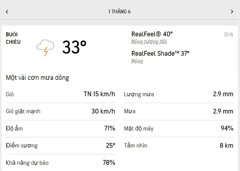 Dự báo thời tiết TPHCM hôm nay 1/6 và ngày mai 2/6/2022: trời có mây, lượng UV mức 6, hiếm mưa 2