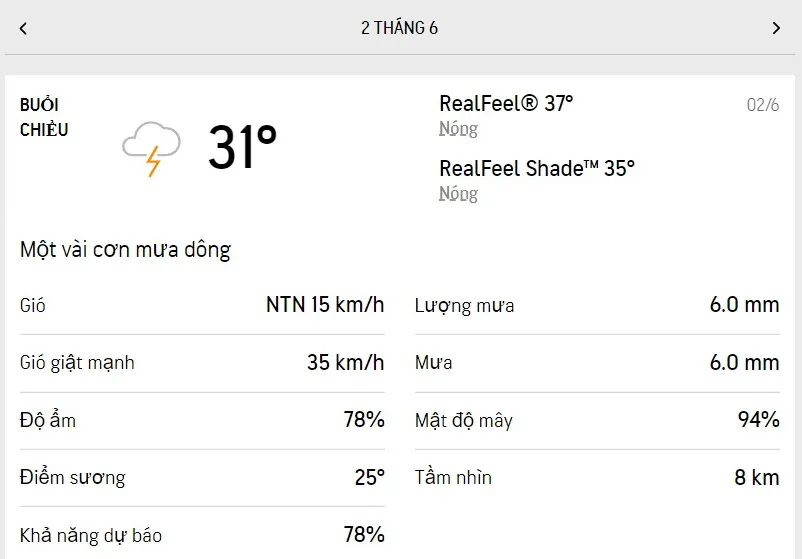 Dự báo thời tiết TPHCM hôm nay 1/6 và ngày mai 2/6/2022: trời có mây, lượng UV mức 6, hiếm mưa 5