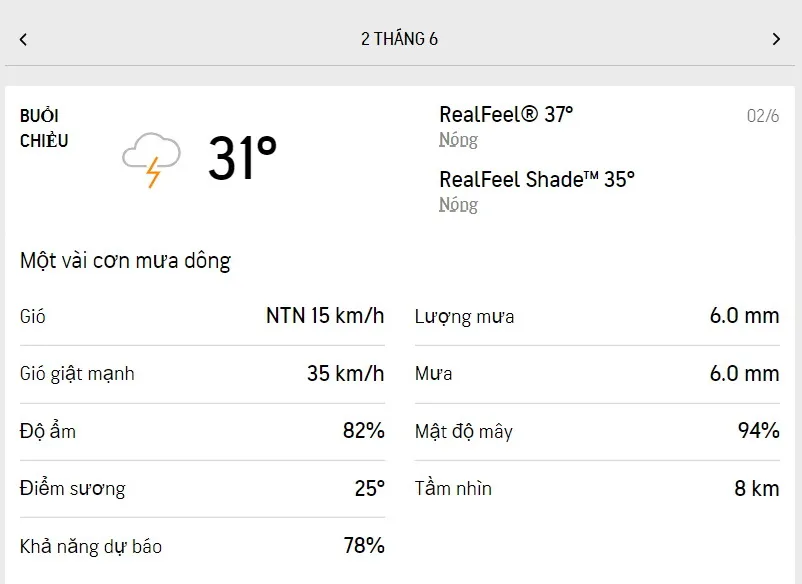 Dự báo thời tiết TPHCM hôm nay 2/6 và ngày mai 3/6/2022: ban ngày thỉnh thoảng có mưa dông 2