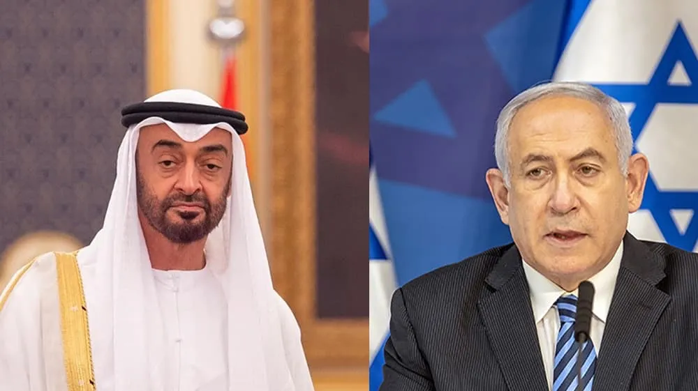 Thủ tướng Israel Benjamin Netanyahu (phải) và Thái tử UAE Sheikh Mohammed bin Zayed Al Nahyan đạt thỏa thuận bình thường hóa quan hệ vào tháng 9/2020. ( Ảnh: Reuters)