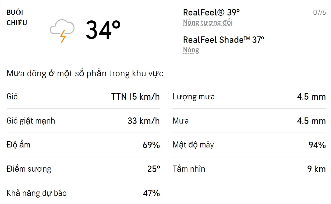 Dự báo thời tiết TPHCM hôm nay 7/6 và ngày mai 8/6/2022: Chiều có mưa dông 2