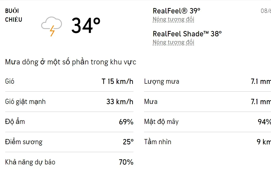 Dự báo thời tiết TPHCM hôm nay 7/6 và ngày mai 8/6/2022: Chiều có mưa dông 5