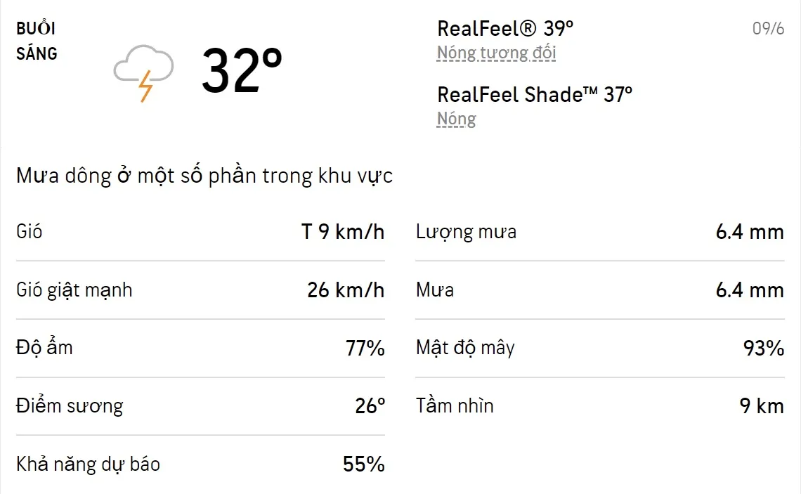 Dự báo thời tiết TPHCM hôm nay 9/6 và ngày mai 10/6/2022: Sáng chiều có mưa dông, trời nóng 1