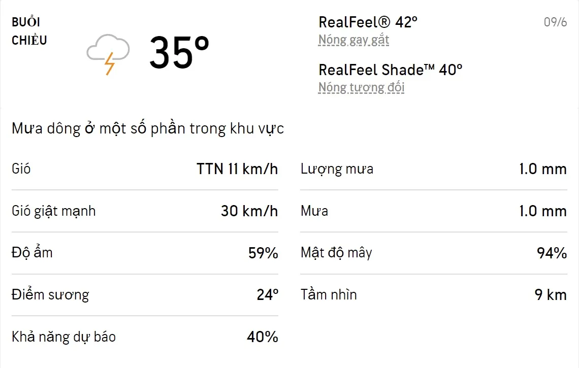 Dự báo thời tiết TPHCM hôm nay 9/6 và ngày mai 10/6/2022: Sáng chiều có mưa dông, trời nóng 2