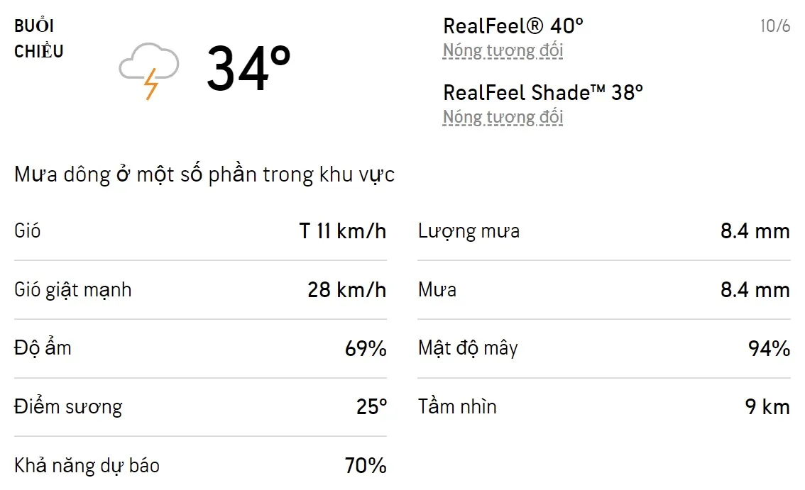 Dự báo thời tiết TPHCM hôm nay 9/6 và ngày mai 10/6/2022: Sáng chiều có mưa dông, trời nóng 5
