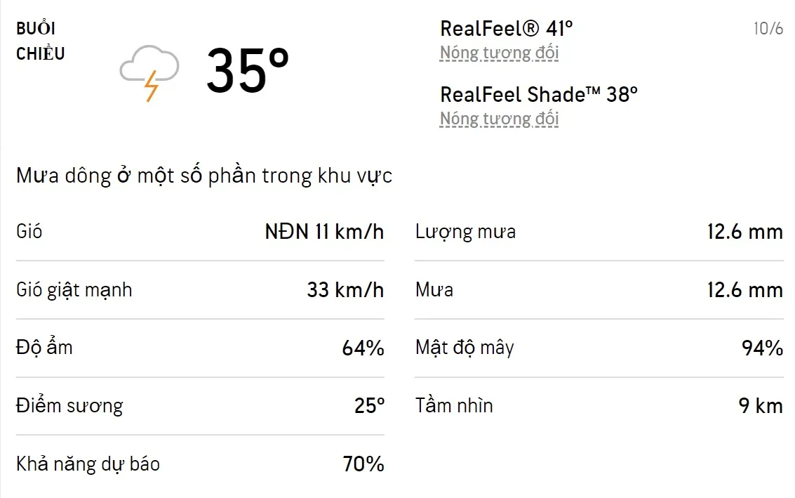 Dự báo thời tiết TPHCM hôm nay 10/6 và ngày mai 11/6/2022: Sáng chiều có mưa dông 2