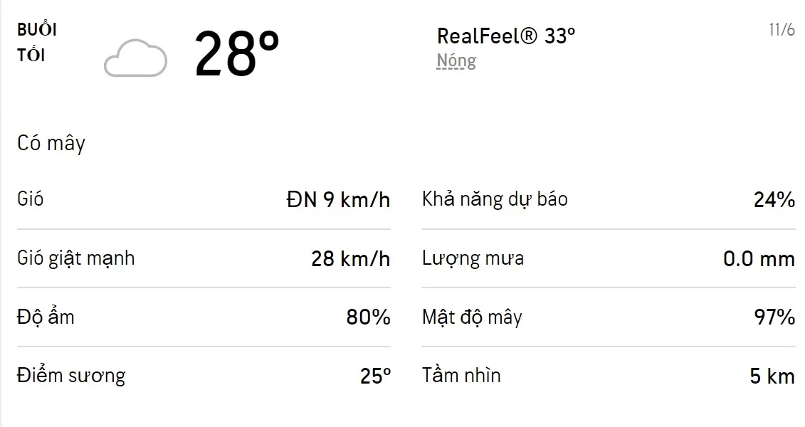 Dự báo thời tiết TPHCM hôm nay 10/6 và ngày mai 11/6/2022: Sáng chiều có mưa dông 6
