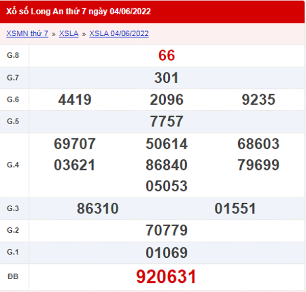 XSLA 11/6 - Xổ số Long An hôm nay ngày 11/06/2022 1