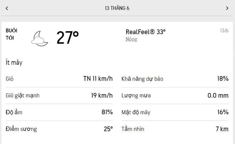 Dự báo thời tiết TPHCM hôm nay 13/6 và ngày mai 14/6/2022: trời nắng nhẹ, ít mưa dông 1