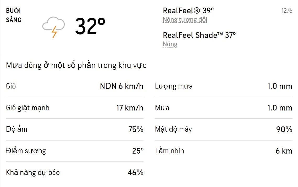 Dự báo thời tiết TPHCM hôm nay 12/6 và ngày mai 13/6/2022: Trưa chiều có mưa dông 1